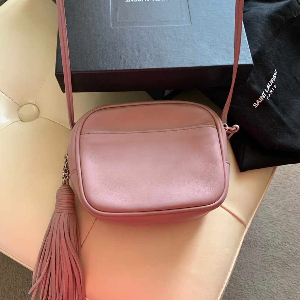 *SOLD* Saint Laurent pink cross body with tassel - Picture 3 of 6